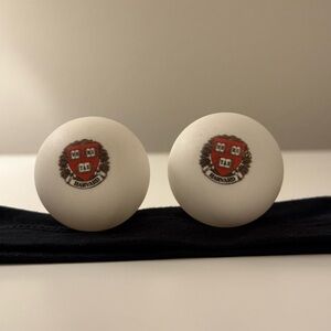 RARE Harvard University Emblem White Ping Pong Balls
